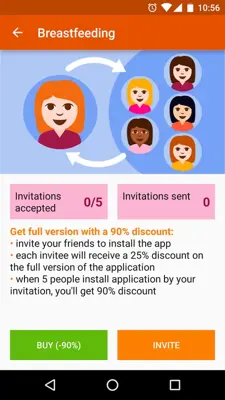 Breastfeeding android App screenshot 0